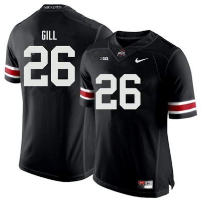 Men's Ohio State Buckeyes #26 Jaelen Gill Black Nike NCAA College Football Jersey Version PEL1044YT